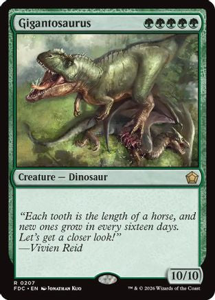 Gigantosaurus (FDC-207) [Commander: Foundations]