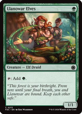 Llanowar Elves (FDC-213) [Commander: Foundations]