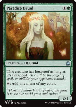 Paradise Druid (FDC-219) [Commander: Foundations]