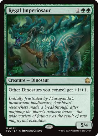 Regal Imperiosaur (FDC-222) [Commander: Foundations]