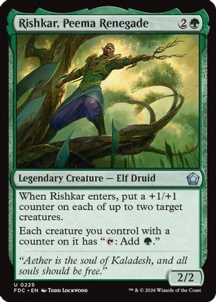 Rishkar, Peema Renegade (FDC-225) [Commander: Foundations]