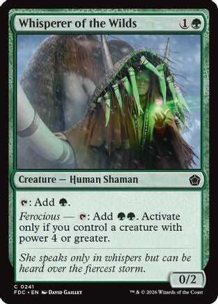 Whisperer of the Wilds (FDC-241) [Commander: Foundations]