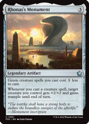 Rhonas's Monument (FDC-281) [Commander: Foundations]