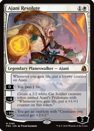 Ajani Resolute (PPFRA-195) [Promo Pack: Reality Fracture]