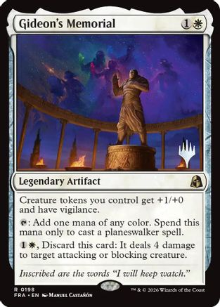 Gideon's Memorial (PPFRA-198) [Promo Pack: Reality Fracture] Foil