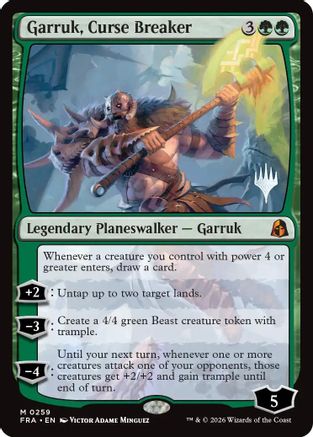 Garruk, Curse Breaker (PPFRA-259) [Promo Pack: Reality Fracture]