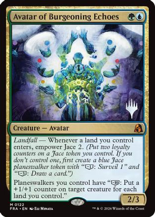 Avatar of Burgeoning Echoes (PPFRA-122) [Promo Pack: Reality Fracture] Foil