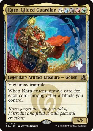 Karn, Gilded Guardian (PPFRA-272) [Promo Pack: Reality Fracture]