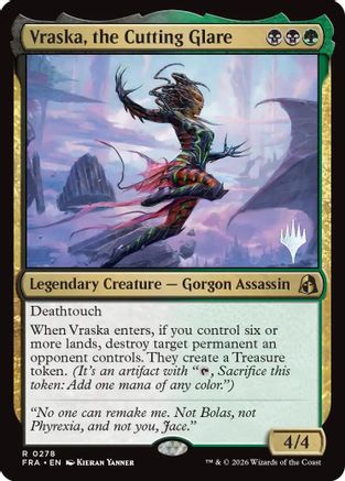 Vraska, the Cutting Glare (PPFRA-278) [Promo Pack: Reality Fracture]