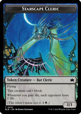 Standard Cleric // Clue Double-Sided Token (SOS-15 // 14) [Secrets of Strixhaven]