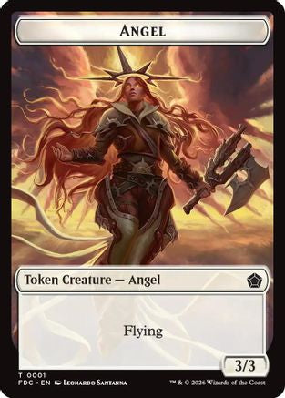 Angel (0001) // Myr Double-Sided Token (FDC-1 // 15) [Commander: Foundations] Foil