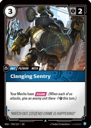Clanging Sentry (055/167) - Radiance Foil