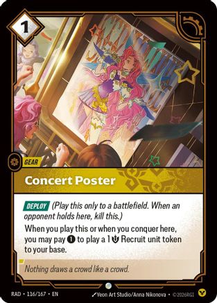 Concert Poster (116/167) - Radiance Foil
