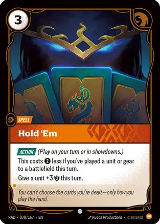 Hold 'Em (070/167) - Radiance Foil