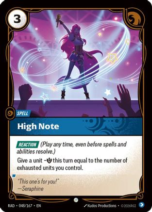 High Note (048/167) - Radiance Foil