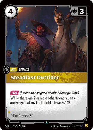 Steadfast Outrider (128/167) - Radiance Foil