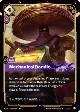 Mechanical Bandit (111/167) - Radiance Foil