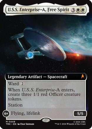U.S.S. Enterprise-A, Free Spirit (Extended Art) (TRK-448) [Star Trek]
