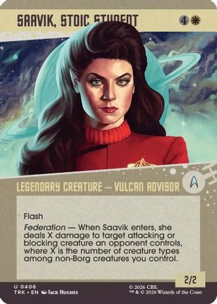 Saavik, Stoic Student (Showcase) (TRK-406) [Star Trek] Foil
