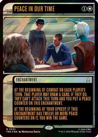 Peace in Our Time (Showcase) (Surge Foil) (TRK-501) [Star Trek] Foil