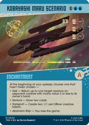 Kobayashi Maru Scenario (Showcase) (Surge Foil) (TRK-534) [Star Trek] Foil
