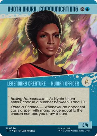 Nyota Uhura, Communications (Showcase) (Surge Foil) (TRK-536) [Star Trek] Foil