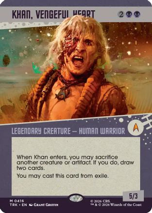 Khan, Vengeful Heart (Showcase) (TRK-416) [Star Trek] Foil