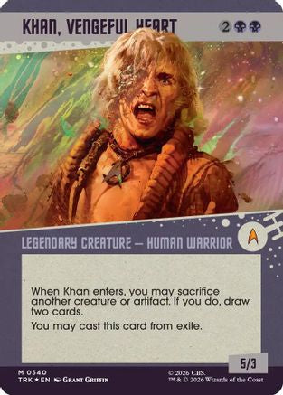 Khan, Vengeful Heart (Showcase) (Surge Foil) (TRK-540) [Star Trek] Foil