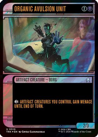 Organic Avulsion Unit (Showcase) (Surge Foil) (TRK-510) [Star Trek] Foil