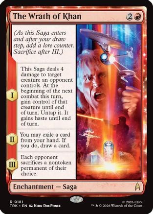 The Wrath of Khan (TRK-181) [Star Trek] Foil