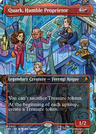 Quark, Humble Proprietor (Borderless) (TRK-347) [Star Trek] Foil