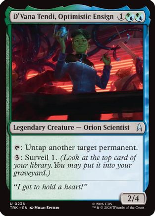 D'Vana Tendi, Optimistic Ensign (TRK-236) [Star Trek] Foil