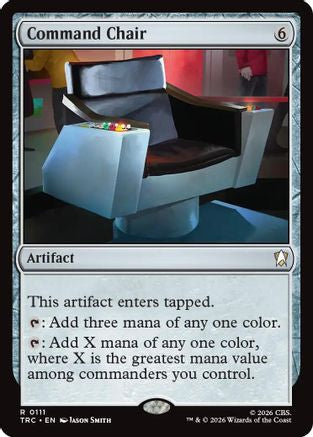 Command Chair (Surge Foil) (TRC-111) [Commander: Star Trek] Foil