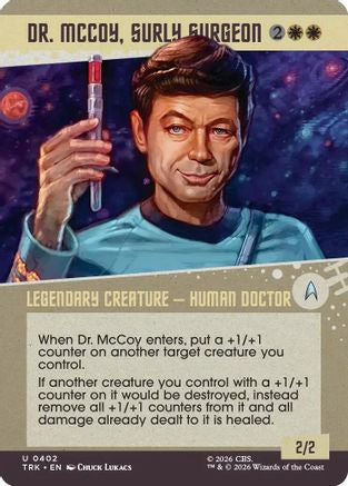 Dr. McCoy, Surly Surgeon (Showcase) (TRK-402) [Star Trek] Foil