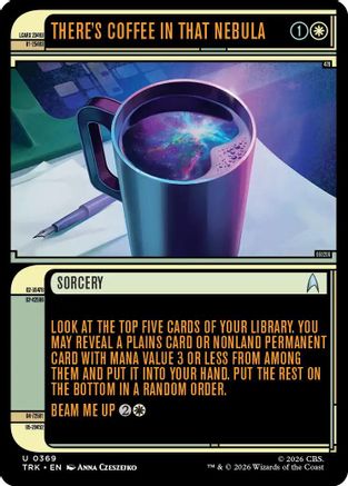 There's Coffee in that Nebula (Showcase) (TRK-369) [Star Trek] Foil