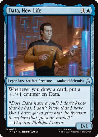 Data, New Life (TRK-052) [Star Trek] Foil