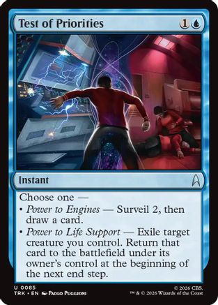 Test of Priorities (TRK-085) [Star Trek] Foil