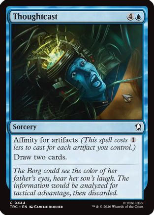 Thoughtcast (Surge Foil) (TRC-444) [Commander: Star Trek] Foil