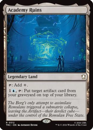 Academy Ruins (Surge Foil) (TRC-512) [Commander: Star Trek] Foil