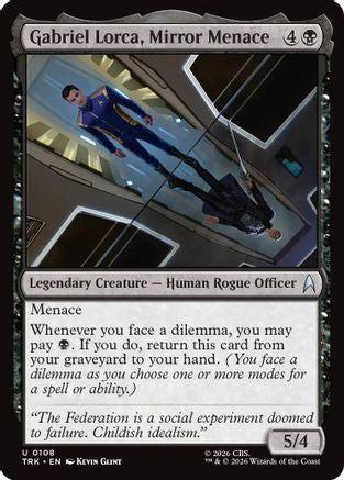 Gabriel Lorca, Mirror Menace (TRK-108) [Star Trek] Foil