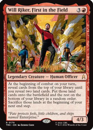 Will Riker, First in the Field (TRK-179) [Star Trek] Foil