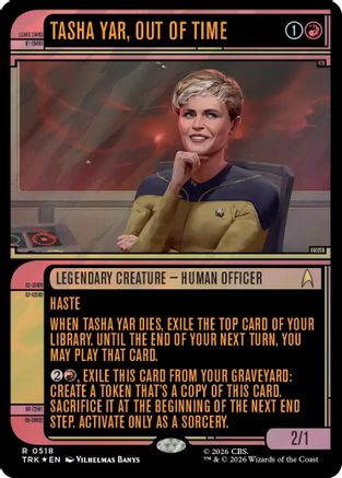 Tasha Yar, Out of Time (Showcase) (Surge Foil) (TRK-518) [Star Trek] Foil