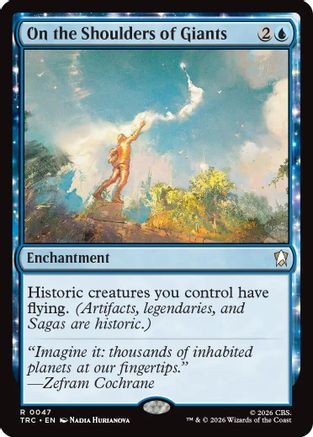 On the Shoulders of Giants (Surge Foil) (TRC-047) [Commander: Star Trek] Foil