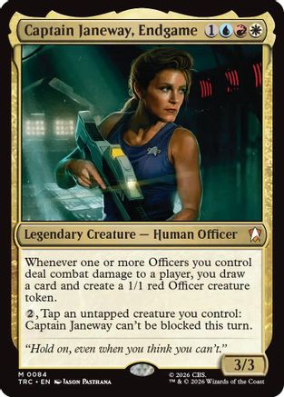Captain Janeway, Endgame (Surge Foil) (TRC-084) [Commander: Star Trek] Foil