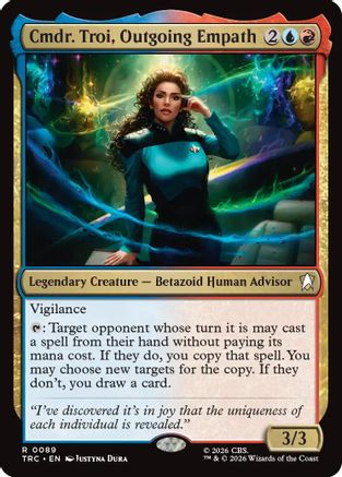 Cmdr. Troi, Outgoing Empath (Surge Foil) (TRC-089) [Commander: Star Trek] Foil
