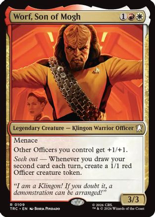 Worf, Son of Mogh (Surge Foil) (TRC-109) [Commander: Star Trek] Foil