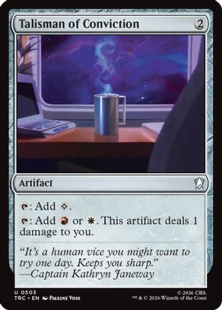 Talisman of Conviction (Surge Foil) (TRC-503) [Commander: Star Trek] Foil