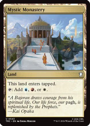 Mystic Monastery (Surge Foil) (TRC-543) [Commander: Star Trek] Foil