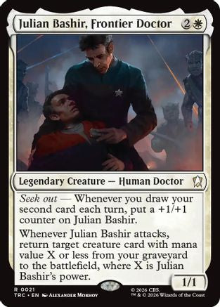 Julian Bashir, Frontier Doctor (Surge Foil) (TRC-021) [Commander: Star Trek] Foil