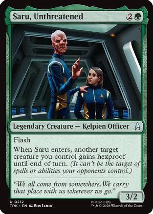 Saru, Unthreatened (TRK-212) [Star Trek] Foil